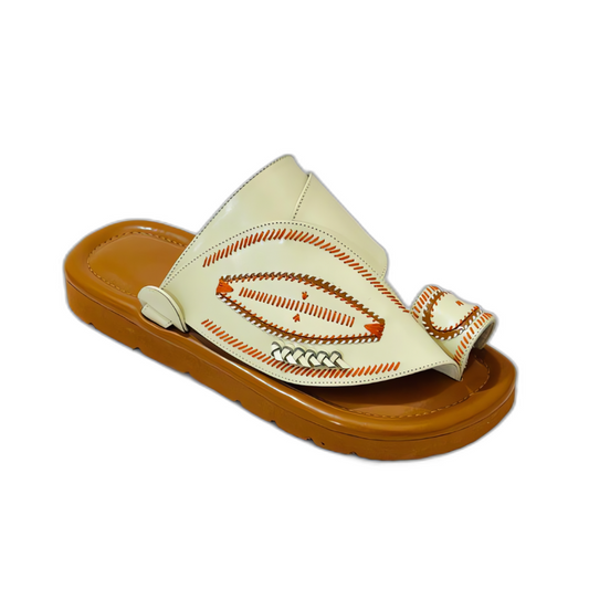 Camel Embroidered Oriental Shoes – Handmade Luxury Footwear